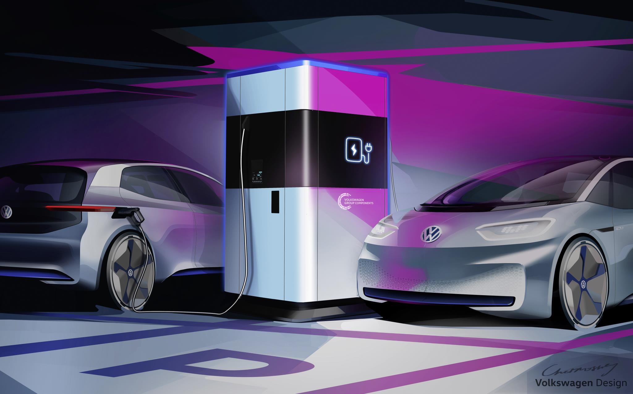 フォルクスワーゲン、自動車用の移動可能な急速充電の実証実験を2019年に開始