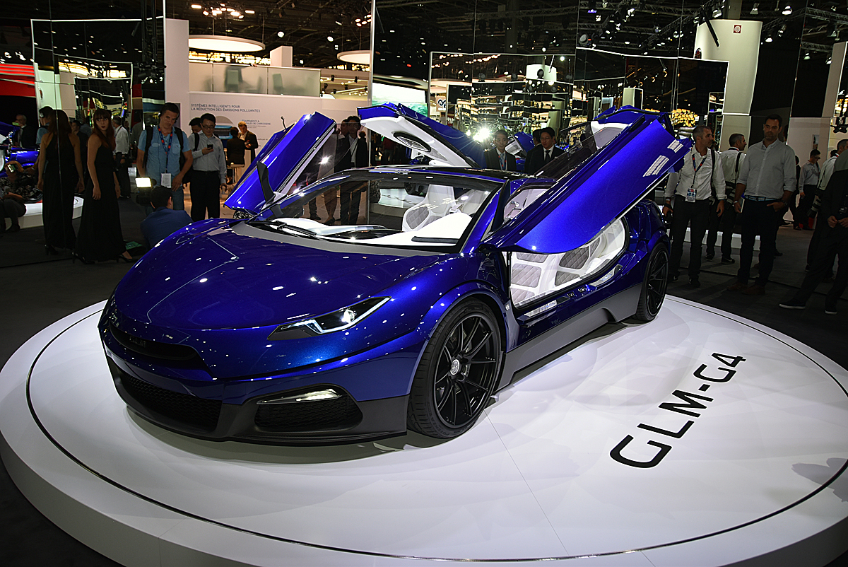 パリモーターショー16速報 Evベンチャー企業のglmはevスーパーカーコンセプト G4 を出展 Web Cartop 自動車情報サイト 新車 中古車 Carview