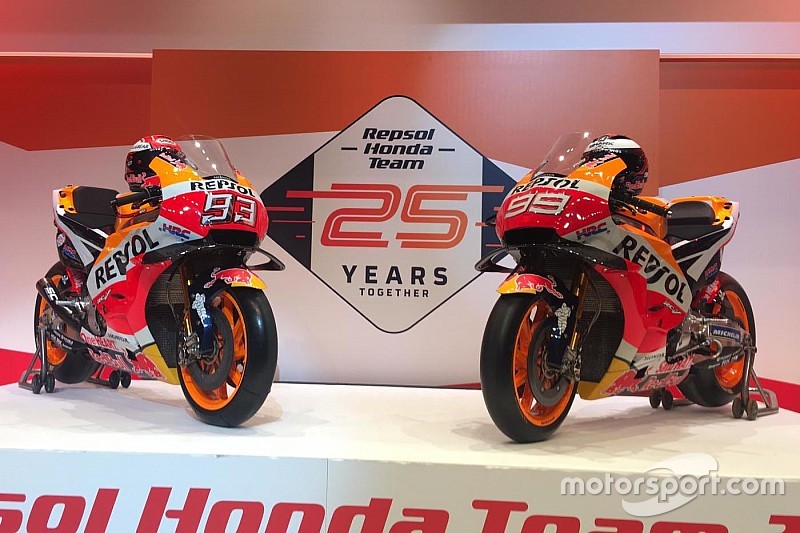 レプソル・ホンダ、2019年のマシンカラーリング公開。ロレンソ、レッドブルと“初仕事”