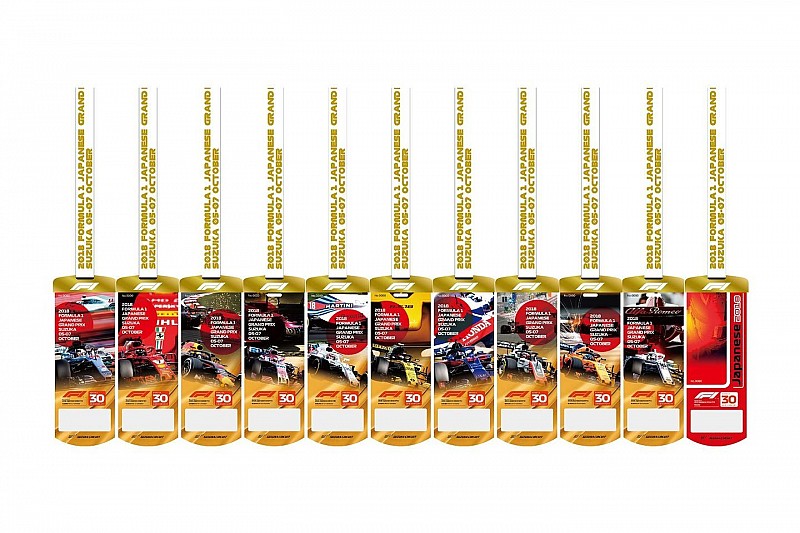 鈴鹿F1”30回記念”特製アニバーサリーチケット。デザインの選択期限は7月購入分まで。1番人気はフェラーリ！｜F1ニュース