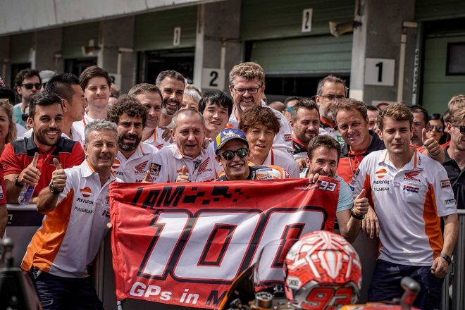 マルケス、MotoGP100戦目のレースで「これまでの経験を使って」得たポジティブな3位