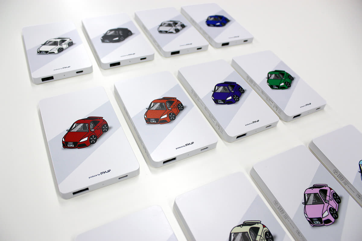 クルマ好きは必見 マイカーのイラストを描いたモバイルバッテリー Auto Messe Web 自動車情報サイト 新車 中古車 Carview