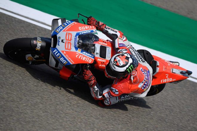 MotoGPアラゴンGP予選：ロレンソが3戦連続ポール獲得でドゥカティ1-2。中上はQ2進出
