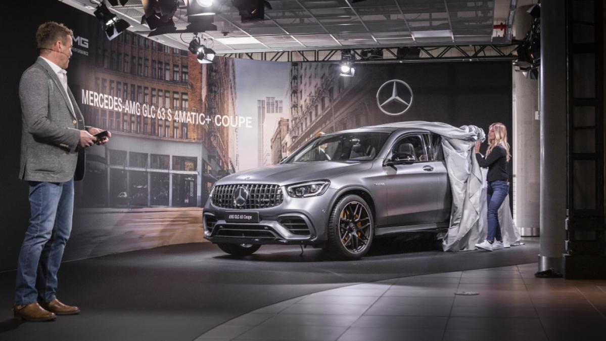 4つのメルセデスamgを世界初公開 Glc63s Glc63sクーペ Cla35 A35セダン 続々増殖中 Nyモーターショー19 Motorfan 自動車情報サイト 新車 中古車 Carview