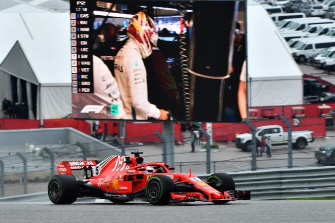 ベッテル「ウエットコンディションでは速さが足りない」：F1アメリカGP金曜