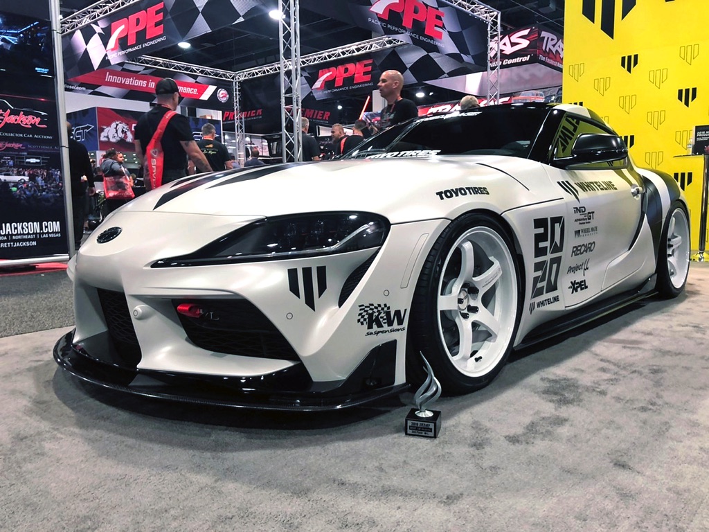北米のgrスープラは日本製エアロが大好きか ワイドのパンデム ナローのアーティシャンスピリッツという構図 Sema Show19 Web Option 自動車情報サイト 新車 中古車 Carview