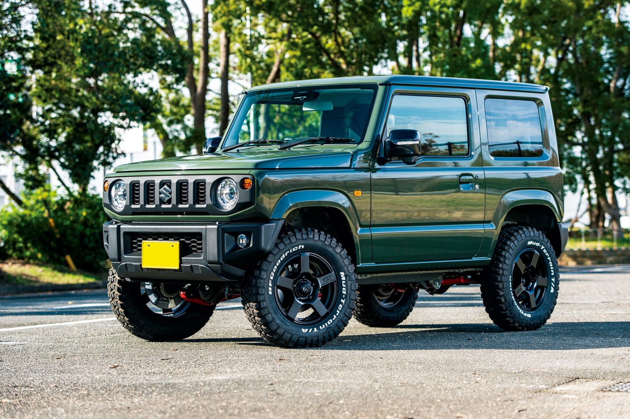 アゲ系サス マフラー ホイール モーターファームのスズキ ジムニーjb64は2インチリフトアップのクロカンスタイル スタイルワゴン ドレスアップナビ 自動車情報サイト 新車 中古車 Carview