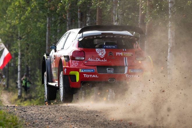 WRCフィンランド：マシン改良の効果か。第8戦シェイクダウンでシトロエン最速、トヨタ3～4番手