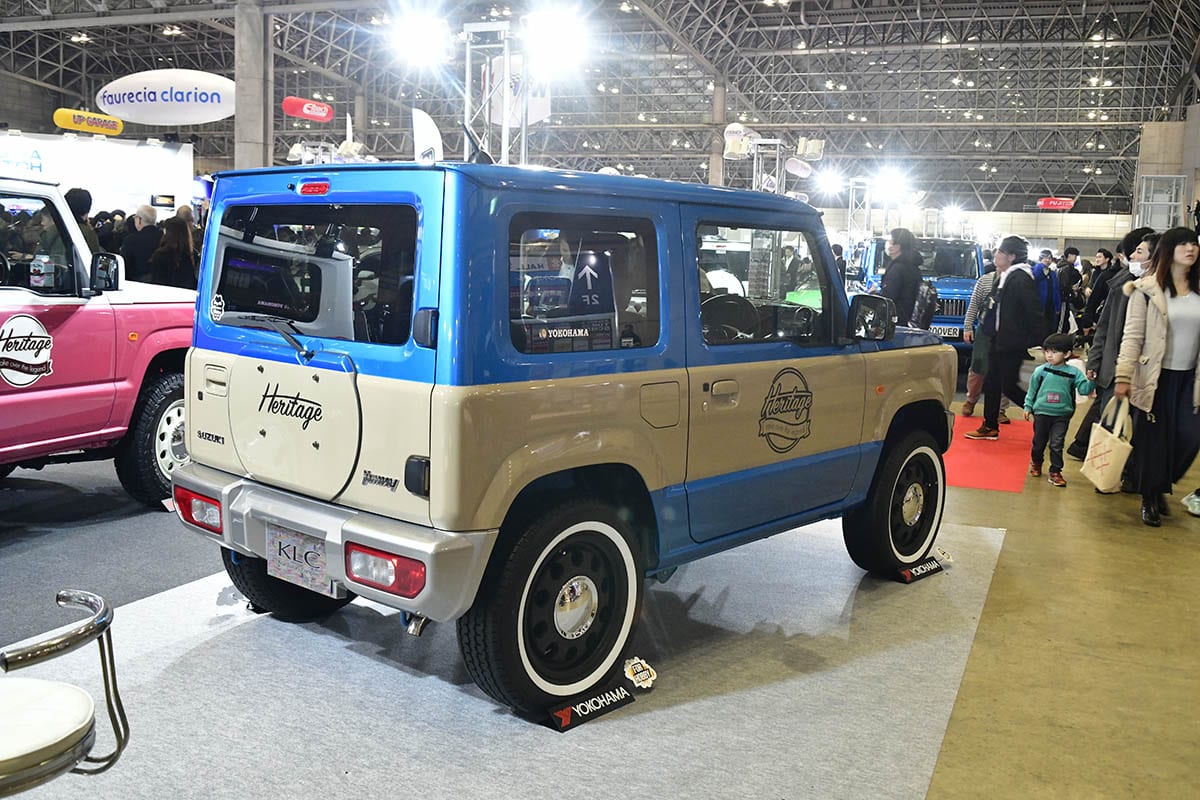 新型ジムニーのカスタム幅の広さ こんな雰囲気もたまらないのはさすが 派手さはないがスマートでスタイリッシュ これぞお洒落 東京オートサロン スタイルワゴン ドレスアップナビ 自動車情報サイト 新車 中古車 Carview