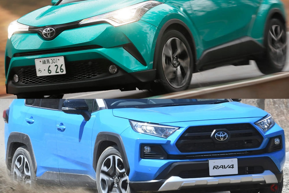 トヨタ人気suv買うならどっち C Hr と Rav4 の気になる違いとは くるまのニュース 自動車情報サイト 新車 中古車 Carview