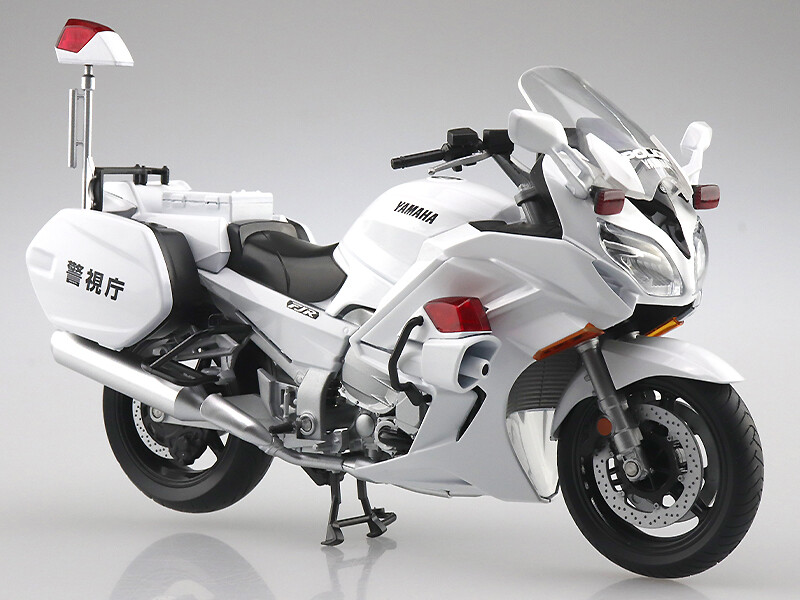 アオシマの1/12完成品バイクシリーズに「YAMAHA FJR1300P 白バイ（警視庁）」が登場！ 発売は9月を予定