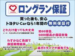 ☆安心☆ネッツトヨタ名古屋では、全車に1年間走行距離無制限の『ロングラン保証』をお付けしております♪※有償にて延長も可能