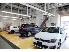 VW専任エンジニア達がプロの整備で安心安全を」提供します。